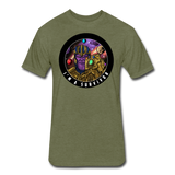 Character #84 Fitted Cotton/Poly T-Shirt by Next Level - heather military green