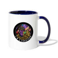 Character #84 Contrast Coffee Mug - white/cobalt blue