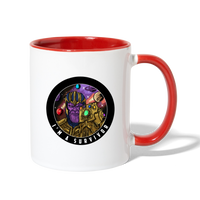 Character #84 Contrast Coffee Mug - white/red