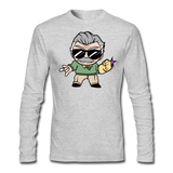 Character #85 Men's Long Sleeve T-Shirt by Next Level - heather gray