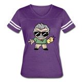 Character #85 Women’s Vintage Sport T-Shirt - vintage purple/white