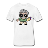 Character #85 Fitted Cotton/Poly T-Shirt by Next Level - white