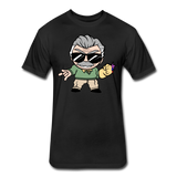 Character #85 Fitted Cotton/Poly T-Shirt by Next Level - black