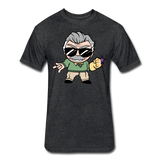 Character #85 Fitted Cotton/Poly T-Shirt by Next Level - heather black