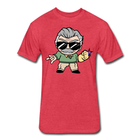 Character #85 Fitted Cotton/Poly T-Shirt by Next Level - heather red