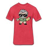 Character #85 Fitted Cotton/Poly T-Shirt by Next Level - heather red