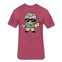 Character #85 Fitted Cotton/Poly T-Shirt by Next Level - heather burgundy