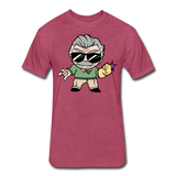 Character #85 Fitted Cotton/Poly T-Shirt by Next Level - heather burgundy