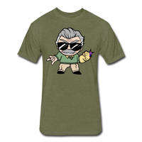 Character #85 Fitted Cotton/Poly T-Shirt by Next Level - heather military green