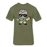 Character #85 Fitted Cotton/Poly T-Shirt by Next Level - heather military green