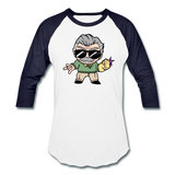 Character #85 Baseball T-Shirt - white/navy