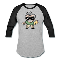 Character #85 Baseball T-Shirt - heather gray/black