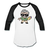 Character #85 Baseball T-Shirt - white/black