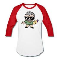 Character #85 Baseball T-Shirt - white/red
