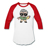 Character #85 Baseball T-Shirt - white/red
