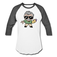 Character #85 Baseball T-Shirt - white/charcoal