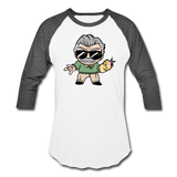 Character #85 Baseball T-Shirt - white/charcoal