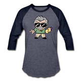 Character #85 Baseball T-Shirt - heather blue/navy