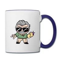 Character #85 Contrast Coffee Mug - white/cobalt blue