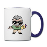 Character #85 Contrast Coffee Mug - white/cobalt blue