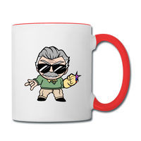 Character #85 Contrast Coffee Mug - white/red