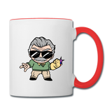 Character #85 Contrast Coffee Mug - white/red