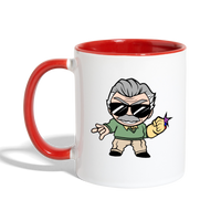 Character #85 Contrast Coffee Mug - white/red