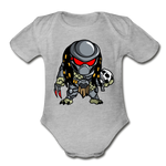 Character #88 Organic Short Sleeve Baby Bodysuit - heather grey