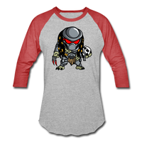 Character #88 Baseball T-Shirt - heather gray/red