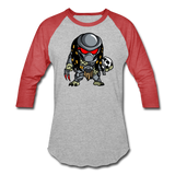 Character #88 Baseball T-Shirt - heather gray/red