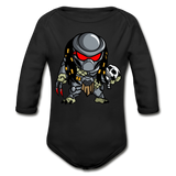 Character #88 Organic Long Sleeve Baby Bodysuit - black