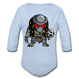Character #88 Organic Long Sleeve Baby Bodysuit - sky