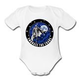 Character #89 Organic Short Sleeve Baby Bodysuit - white