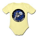 Character #89 Organic Short Sleeve Baby Bodysuit - washed yellow
