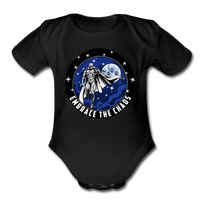 Character #89 Organic Short Sleeve Baby Bodysuit - black