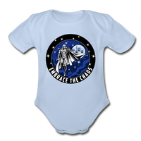 Character #89 Organic Short Sleeve Baby Bodysuit - sky