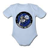 Character #89 Organic Short Sleeve Baby Bodysuit - sky