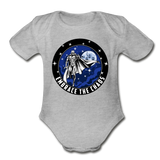 Character #89 Organic Short Sleeve Baby Bodysuit - heather grey
