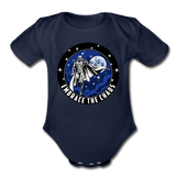 Character #89 Organic Short Sleeve Baby Bodysuit - dark navy