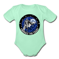 Character #89 Organic Short Sleeve Baby Bodysuit - light mint