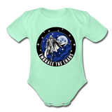 Character #89 Organic Short Sleeve Baby Bodysuit - light mint