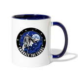 Character #89 Contrast Coffee Mug - white/cobalt blue