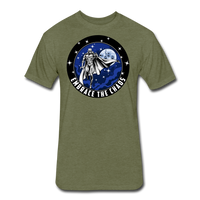 Character #89 Fitted Cotton/Poly T-Shirt by Next Level - heather military green
