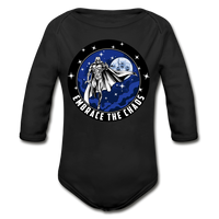 Character #89 Organic Long Sleeve Baby Bodysuit - black