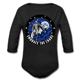 Character #89 Organic Long Sleeve Baby Bodysuit - black