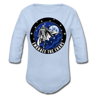 Character #89 Organic Long Sleeve Baby Bodysuit - sky