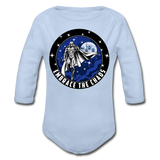 Character #89 Organic Long Sleeve Baby Bodysuit - sky