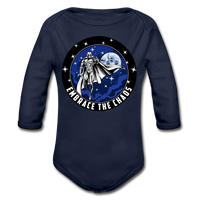 Character #89 Organic Long Sleeve Baby Bodysuit - dark navy
