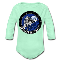 Character #89 Organic Long Sleeve Baby Bodysuit - light mint