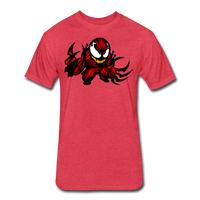 Character #90 Fitted Cotton/Poly T-Shirt by Next Level - heather red